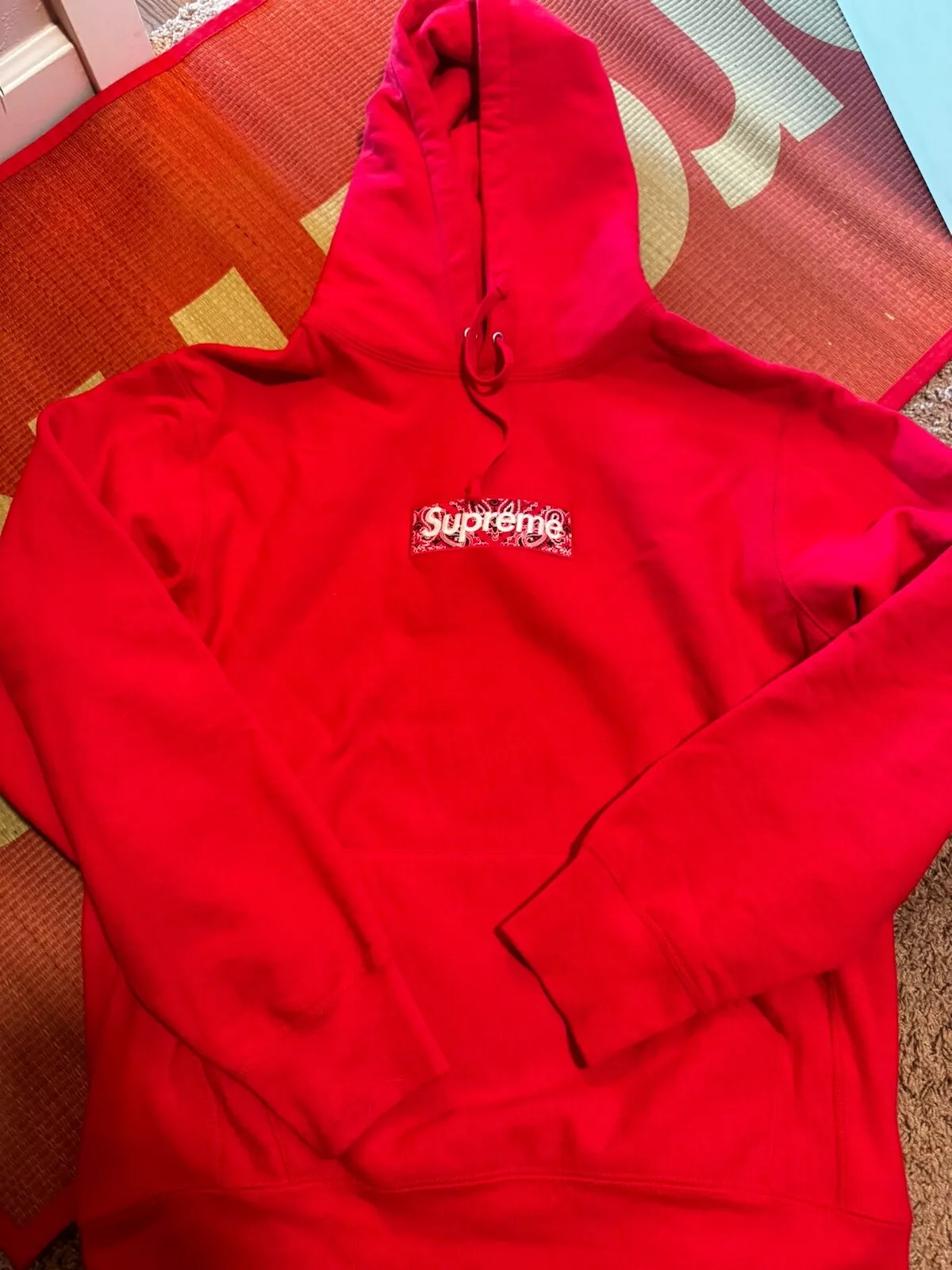 Sweat à capuche logo Supreme Bandanna Box (L)