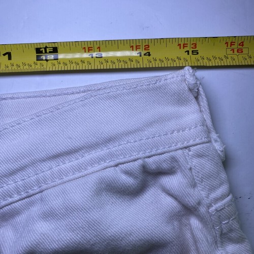 Pantalones de mezclilla Gloria Vanderbilt Amanda Skimmer Capri blancos talla 6 30" cintura - Imagen 6 de 10