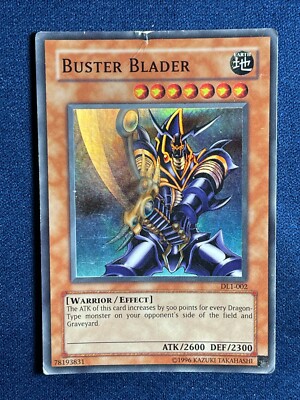 YUGIOH! DUELIST LEAGUE SERIES 1: #DL1-002 BUSTER BLADER UNLIMITED SUPER  RARE