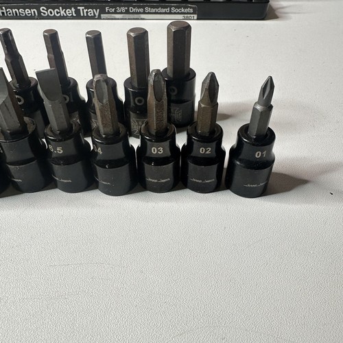 Mac Tools Jesse James WCC 3/8” Drive Hex Torx Philips Flat Socket Set 20 Piece - Picture 9 of 19