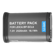 BP-SCL6 2520mAh 7.2V Battery Compatible For Leica Q2 Q3 SL2 SL2S 19531 LC-SCL6