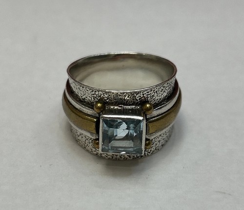 Vintage .925 Solid Sterling Silver Gemstone Ring