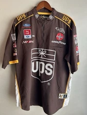 Vintage Chase Authentics UPS NASCAR Winston Cup Series 1/4 Zip Shirt Large