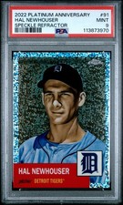 2022 Topps Chrome Platinum Anniv #91 Hal Newhouser Speckle Refractor PSA 9