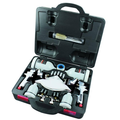 #ad Car Automotive Paint Painter Air Spray Gun Kit Husky HVLP Standard Gravity Feed $129.97
