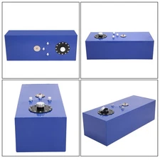 NEW 15 GALLON/57L TOP-FEED ALUMINUM RACING FUEL CELL GAS TANK+CAP+LEVEL SENDER