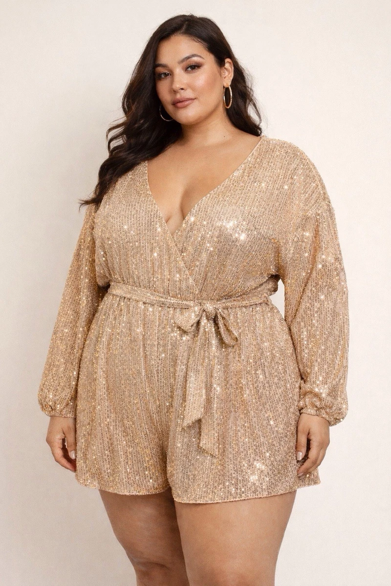 Sequin Romper Gold Jumpsuits & Rompers for Women for sale | eBay
