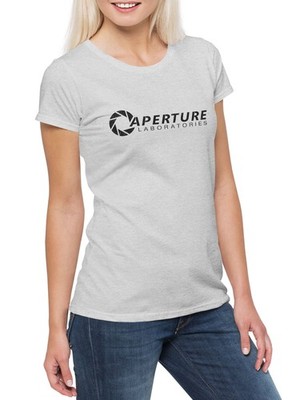 Vintage Aperture Laboratories Damen T-Shirt Science Logo Labs Game Portal