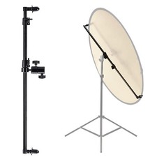 Extendable Reflector Holder Arm, Photo Telescopic 27.9" to 47.2" Boom Arm 360...