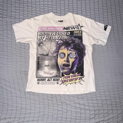 Hellstar Brainwashed By Hellstar Issue 10 Shirt White XL Must Be Stopped