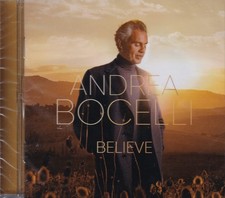 ANDREA BOCELLI BELIEVE  2 BONUS TRACKS  CD 
