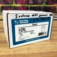 System Sensor P2RL Fire Alarm Horn Strobe - Red (NEW)
