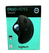 LOGITECH ERGO M575S WIRELESS TRACKBALL COLOR: BLACK 910-007026 FAST SHIPPING