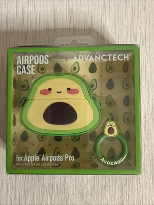 NEU Advanctech Avocado Case für Apple Airpods Pro Soft Schutzhülle Loop Ring