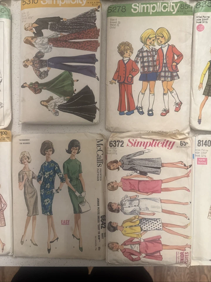 Vtg. sewing pattern lot (30) 1960s And 1970s Simplicity Butterick McCalls/ Case - Image 3 of 4