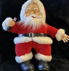 Vintage Rubber Face Santa Plush Doll Coca Cola 1988 Rich’s Francesca Co Dakin
