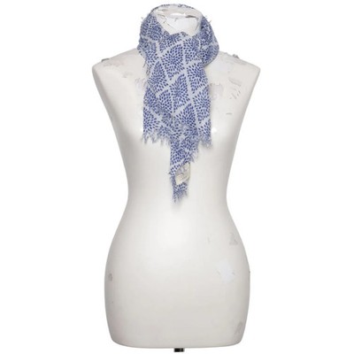 Scandinavian White, Schal, Damen, Blau/Weiß, 95 cm, 96 #IuI