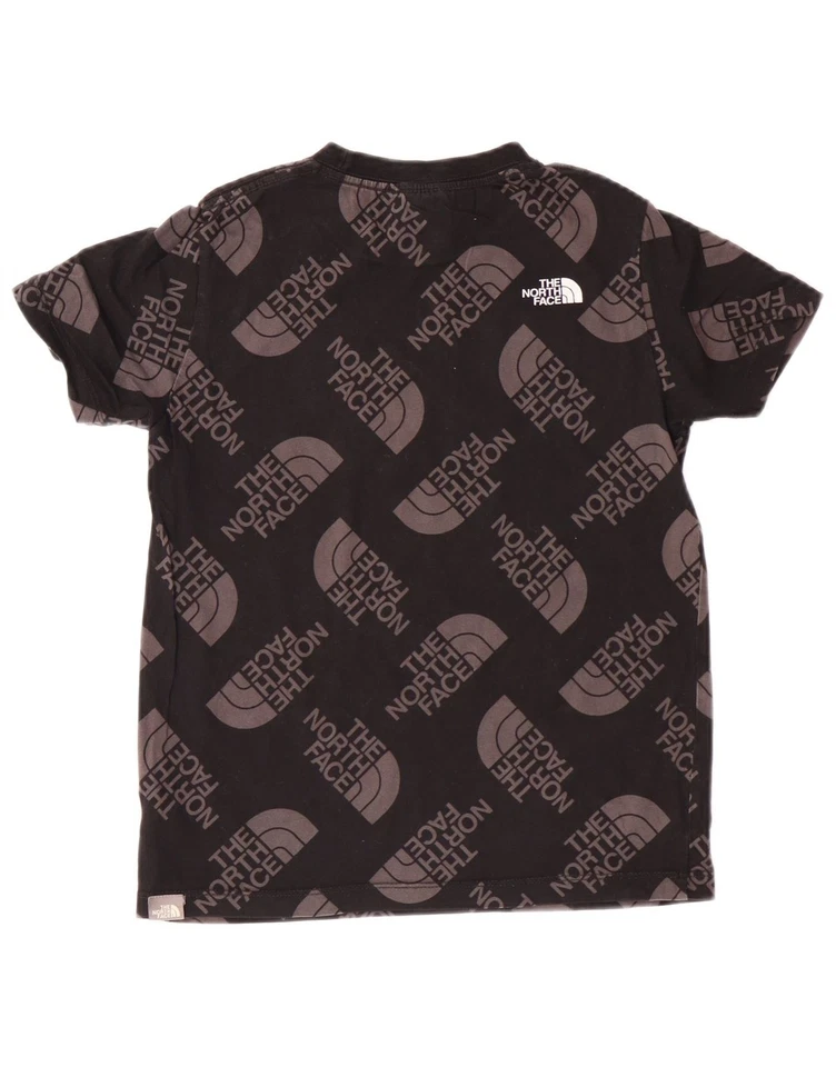 THE NORTH FACE Boys Graphic T-Shirt Top 9-10 Years Medium Black Cotton N114 - Image 2 of 4