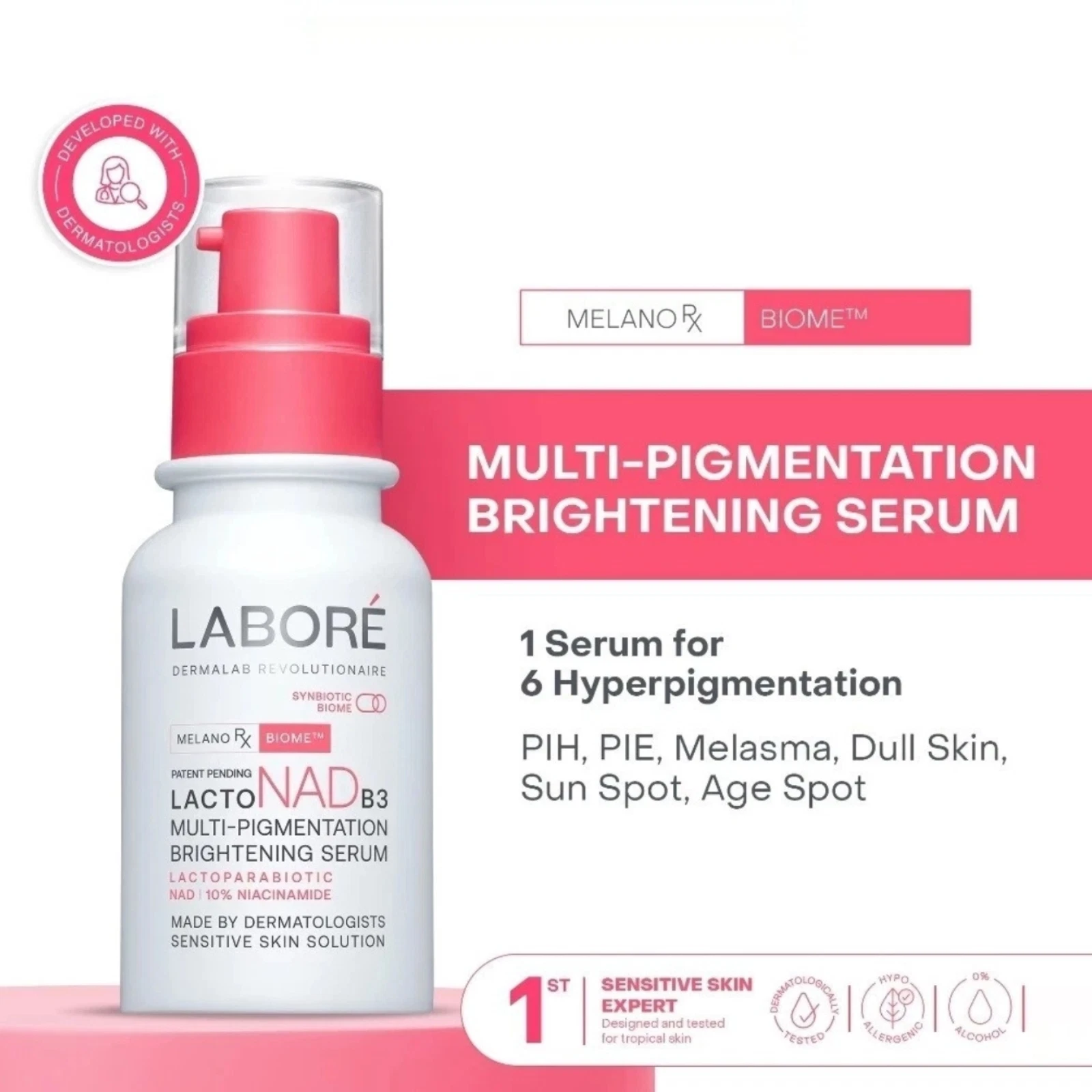 LABORE Multi-Pigmentation Brightening Serum 7ml & 20ml USA FREE TAX & SHIPPING