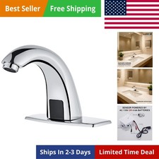 Touchless Bathroom Sink Faucet - Automatic Motion Sensor Faucet - Battery Ope...