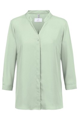 Greiff Essentials CHIFFON Damen Bluse 3/4-Arm V-Neck Regular Mint