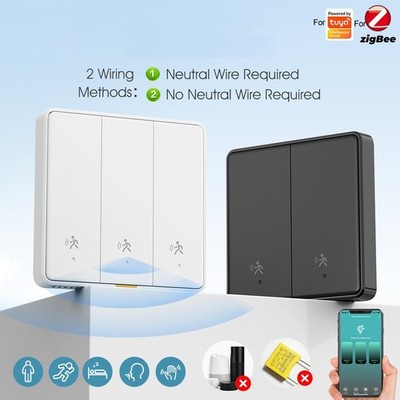 Smart Wall Secure Switch for Tuya For Zigbee with Motion Detection Features