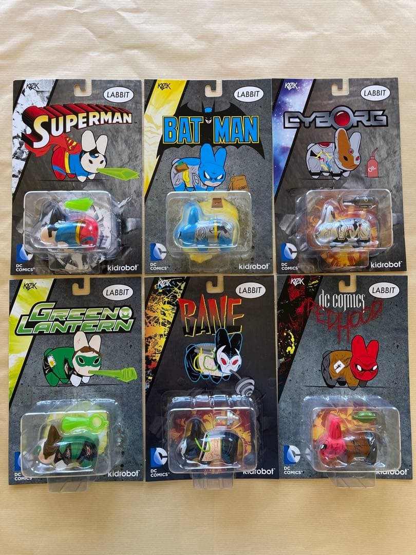 ⬛︎New Kidrobot KOZIK DC Universe Labbit 6pcs