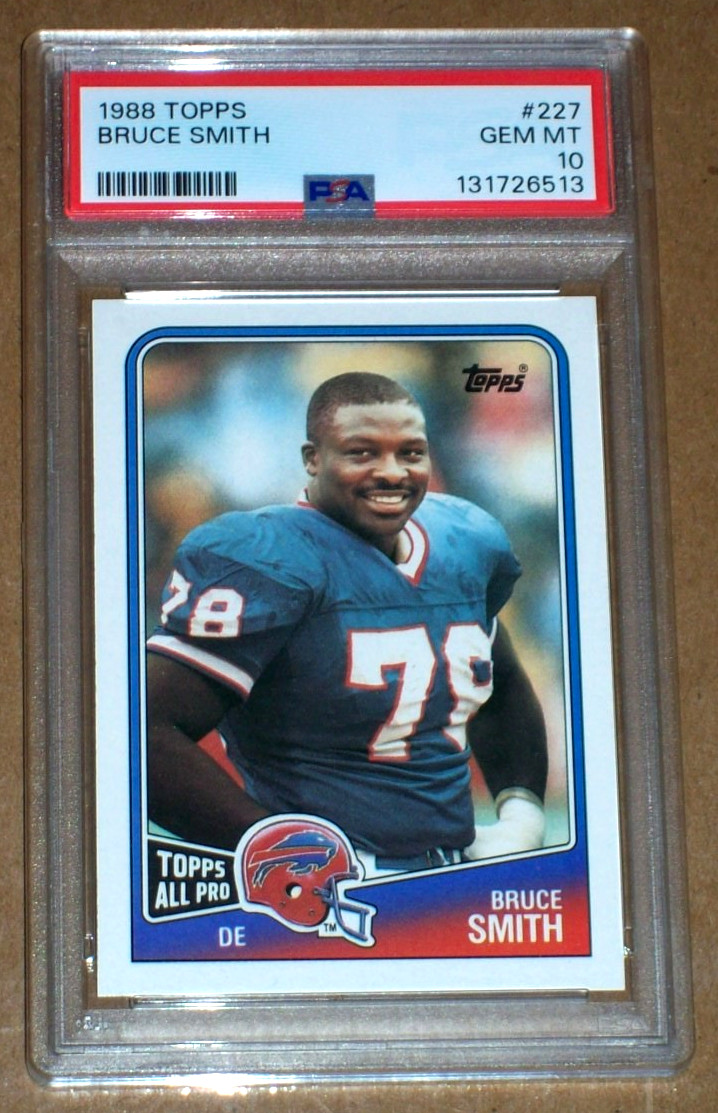 1988 Bruce Smith #227 Topps PSA 10 Buffalo Bills