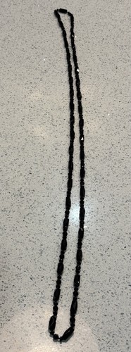 Long Art Deco Style Beaded Necklace