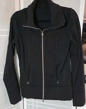 Lululemon Black Full Zip Slim Fit Athletic Yoga Jacket Size 6 Athleisure