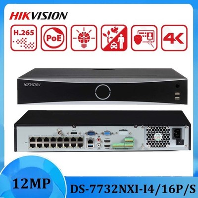 Hikvision DS-7732NXI-I4/16P/S 32CH 16PoE Plug&Play 4SATA 4K NVR 4-ch Deep-learn