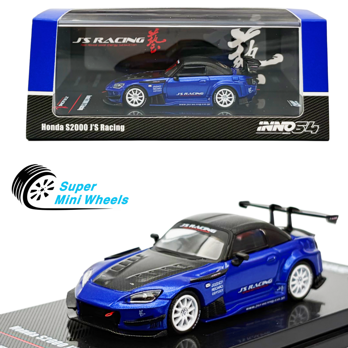 INNO64 1:64 Honda S2000 J'S Racing Blue | eBay