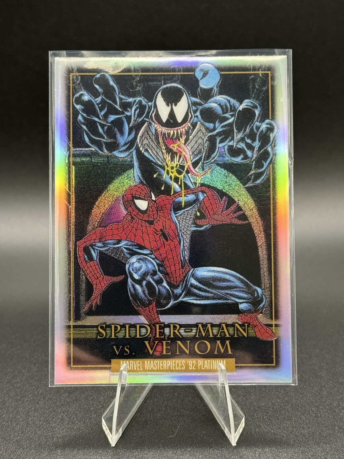 2024 Marvel Masterpieces ’92 Spider-Man vs. Venom Battle Spectrum #BS-4 Rainbow