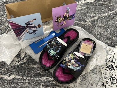 Adidas Yu-Gi-Oh! Reptossage Hook-And-Loop Slides HQ4274 10.5 Dark Magician Yugi