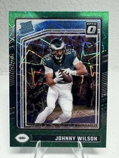 2024 Panini Donruss Optic - Rated Rookie Johnny Wilson #256 Green Velocity Prizm