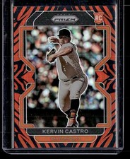 2022 Panini Prizm #34 Kervin Castro Tiger Stripes Prizm