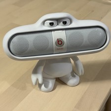 Beats Pill Portable Bluetooth Wireless Speaker Dude Stand Dr. Dre White Tested