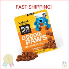 Blue Dog Bakery Natural Dog Treats, Doggie Paws, Peanut Butter Flavor, 16.2oz 1