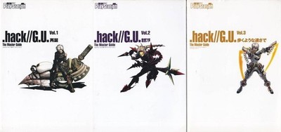 .hack//G.U. Strategy Books Vol.1-3 Rebirth, Kimifu Voice, Speed Used