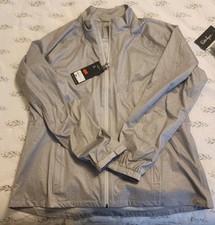 New Walter Hagen Women's Performance 11 Rain Jacket Light Heather Gray MSRP 80