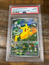 POKEMON 2024 SVP EN Paldea Adventure Chest PIKACHU #088 PSA 8 RARE Promo