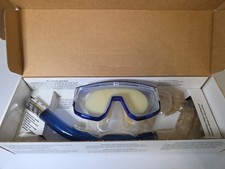 Oceanways Tempered Lenses SeaStar Snorkel Goggles with Snorkel Made in Italy