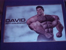 DAVID calendar 2011, extremely muscular bodybuilder, what bodybuilding can do