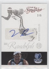 2012-13 Panini Signatures Red 2/5 Zach Randolph #172 Auto 2d0