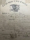 1865 Civil War Document - 88th PA Veteran Reserves - Dark Complexion Laborer