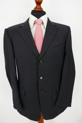 Regent Anzug Gr.50 100% Schurwolle Dunkel Anthrazit Black Label Top Zustand