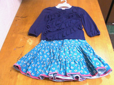 Mini Boden Corduroy Tiered Skirt Gymboree Flight of Fancy Top-Sz. 4-5 Yrs.