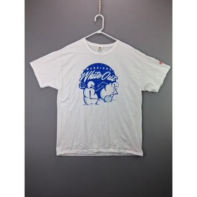 Fruit of the Loom Warriors T-Shirt White Out Snowman XL White NBA Clorox Promo
