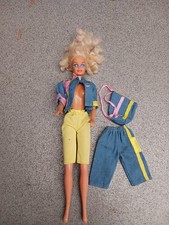 Vintage Pedigree Sindy size outfit and doll cool shades denim suit