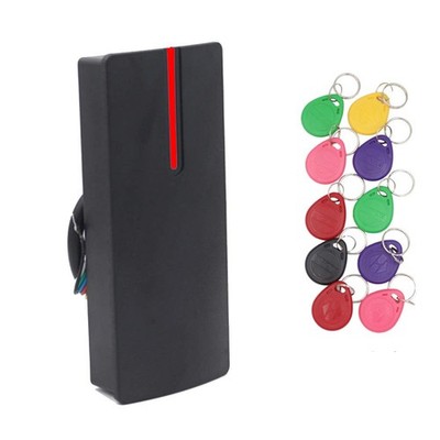 No Relay Proximity Card Reader Wiegand 26/34 Bit Output 11*4.8*2.1cm, black 